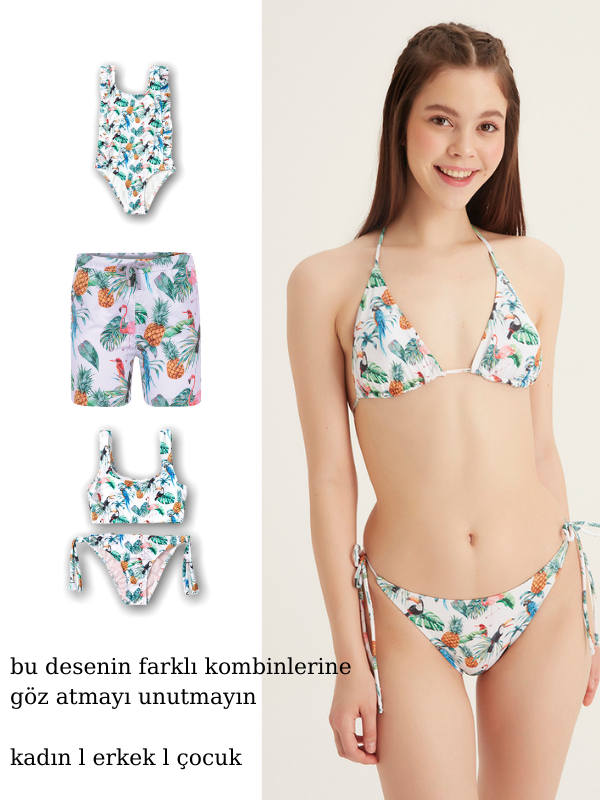 RİO - Kız Çocuk Üçgen Bikini - Fiji Beachwear - 4