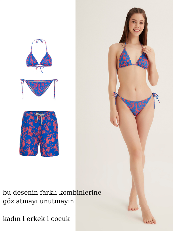 EXOTIC BIRDS - Kız Çocuk Üçgen Bikini - Fiji Beachwear - 4