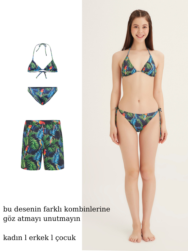 AMAZON - Kız Çocuk Üçgen Bikini - Fiji Beachwear - 4