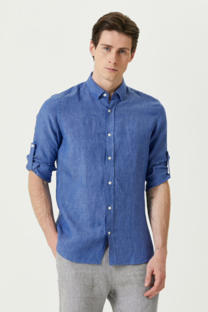 Keten Gömlek - Parlament - Fiji Beachwear - 2