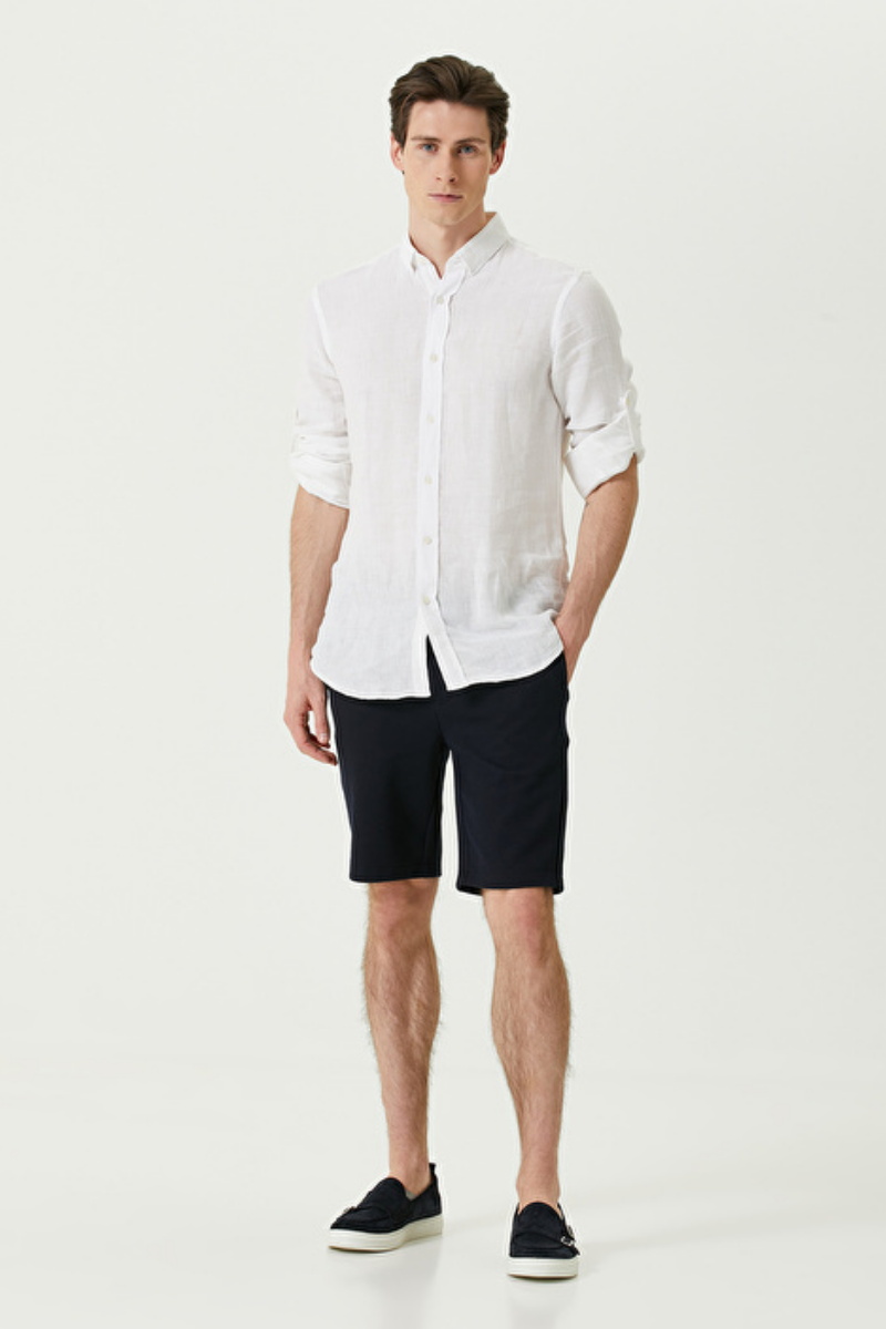 Raphael Bermuda - Navy - Fiji Beachwear - 2