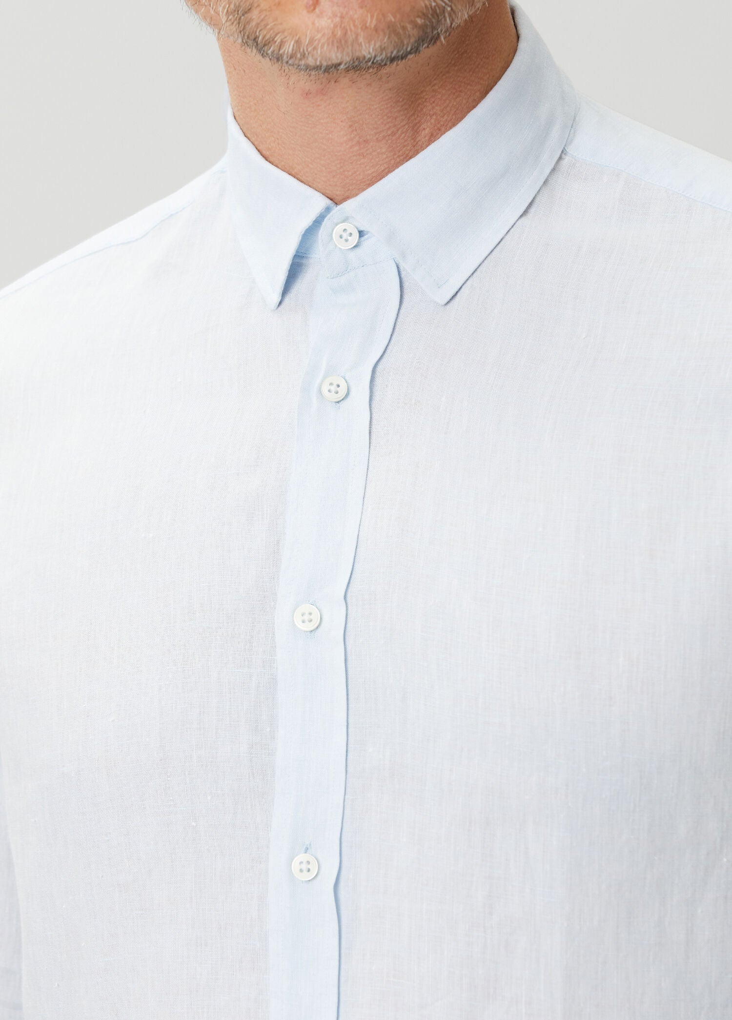 Linen Shirt - Light Blue