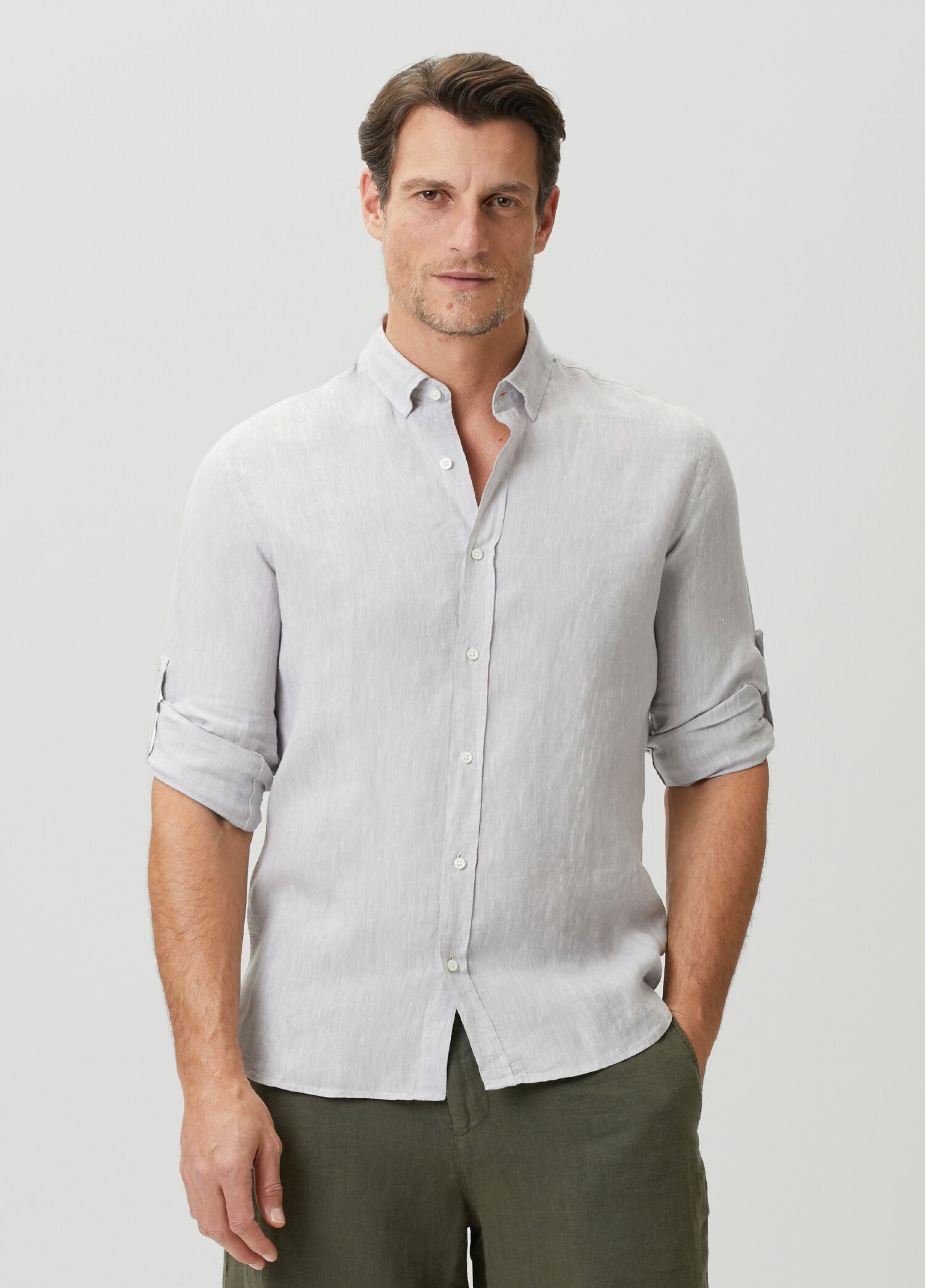 Linen Shirt - Grey