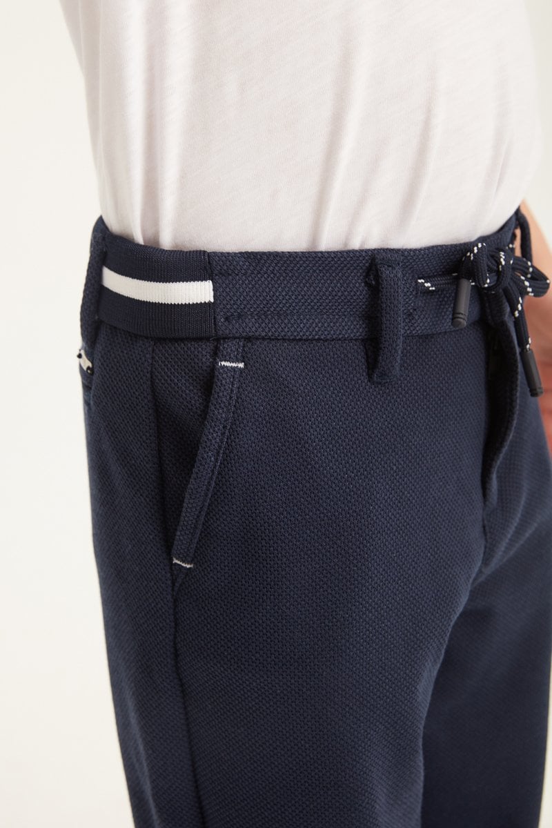Çocuk Pique Pantolon - Lacivert - Fiji Beachwear - 3