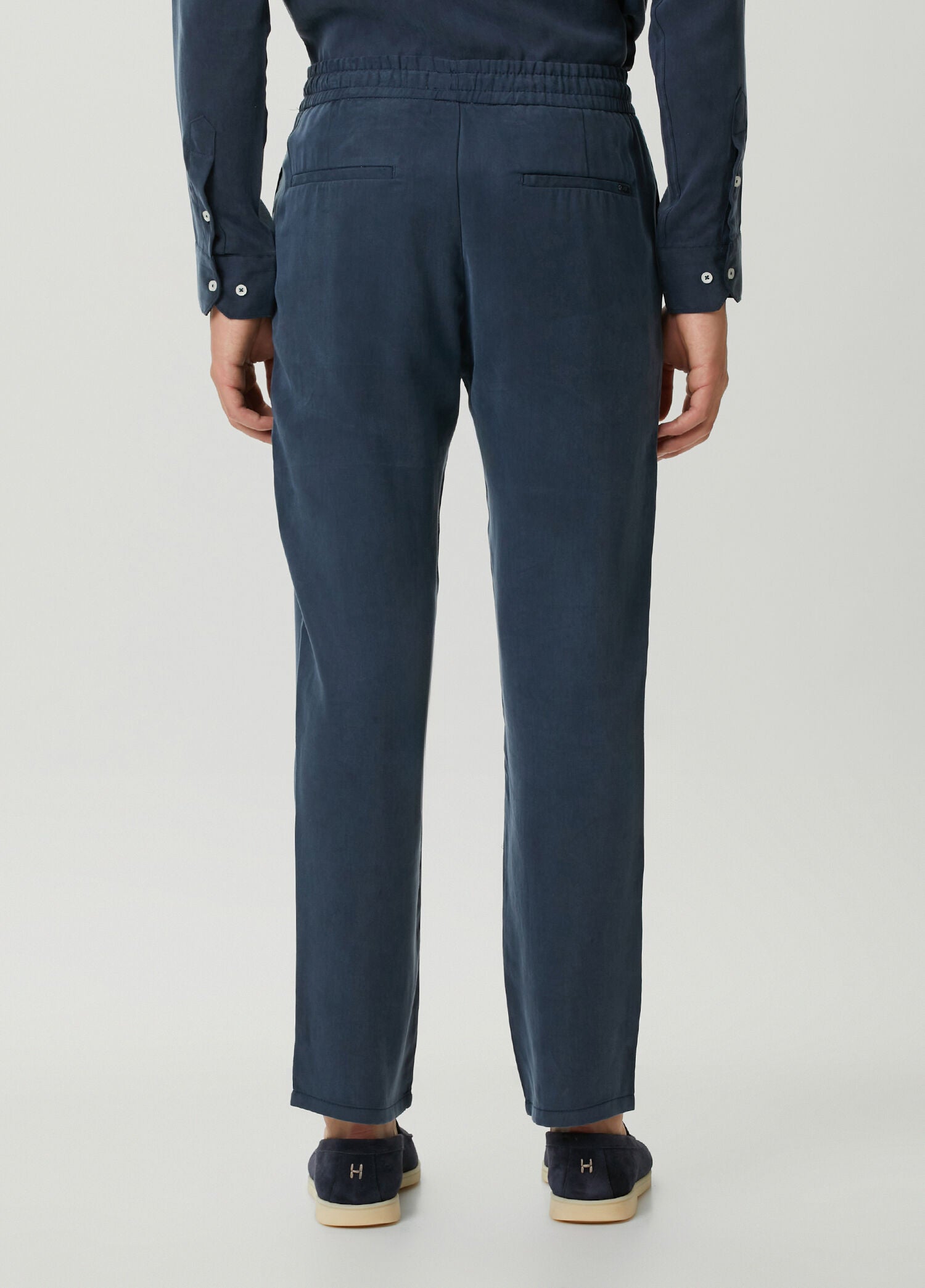 Premium Tencel Jogger Pantolon - Lacivert