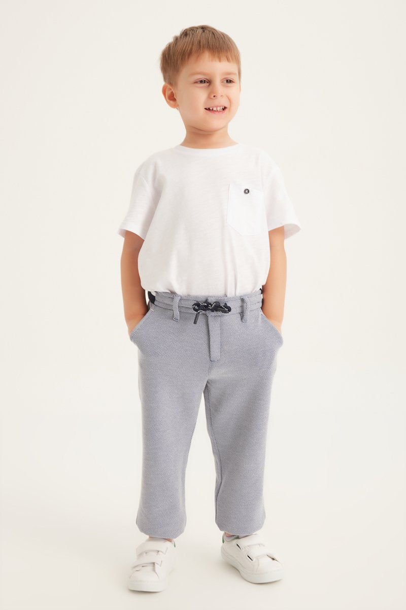 Çocuk Pique Pantolon - Gri - Fiji Beachwear - 2