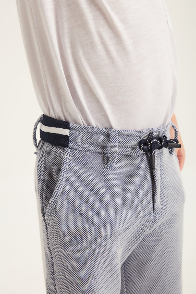 Çocuk Pique Pantolon - Mavi - Fiji Beachwear - 3