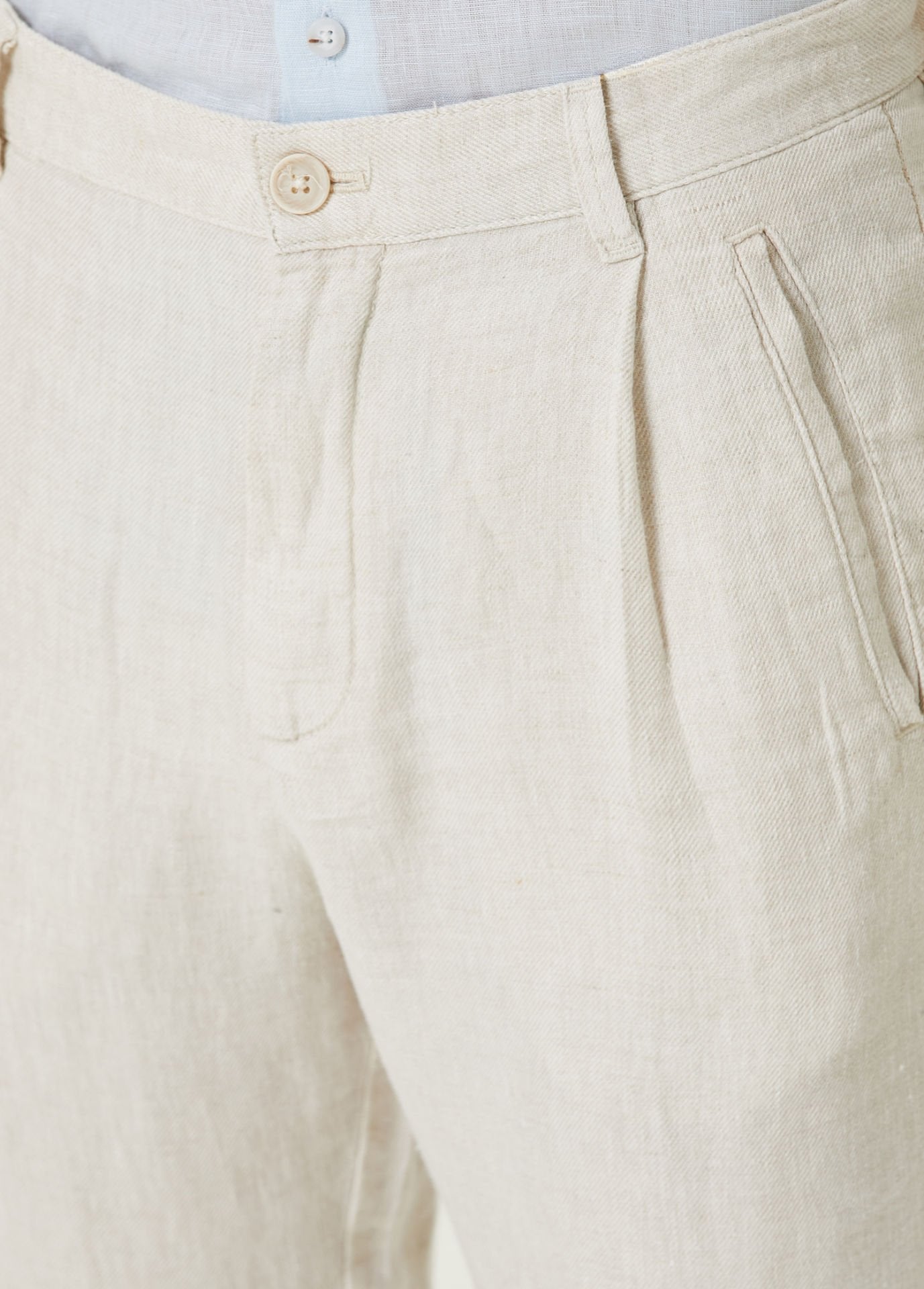 Naturel Keten Pantolon - Fiji Beachwear - 4