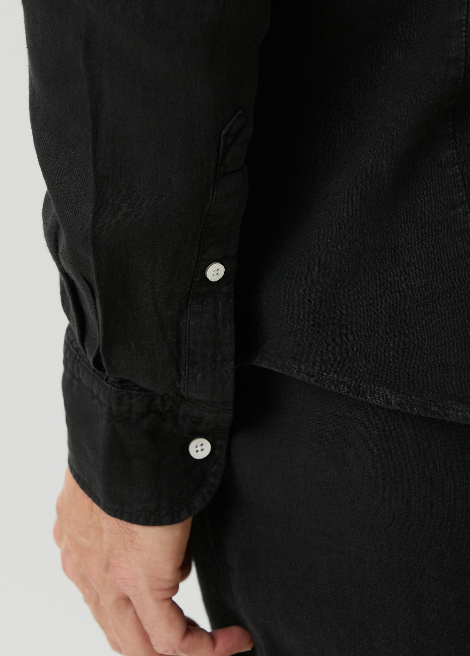 Linen Shirt - Black