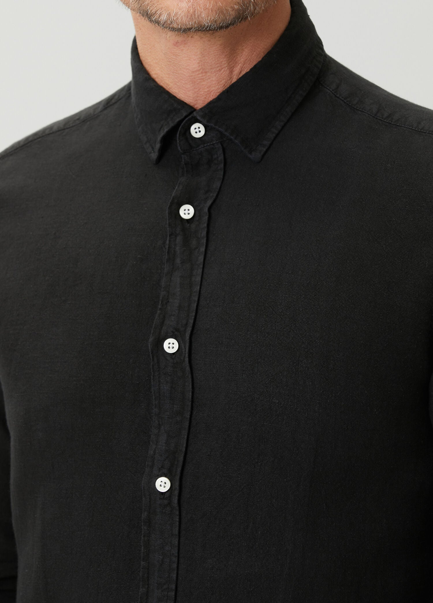 Linen Shirt - Black
