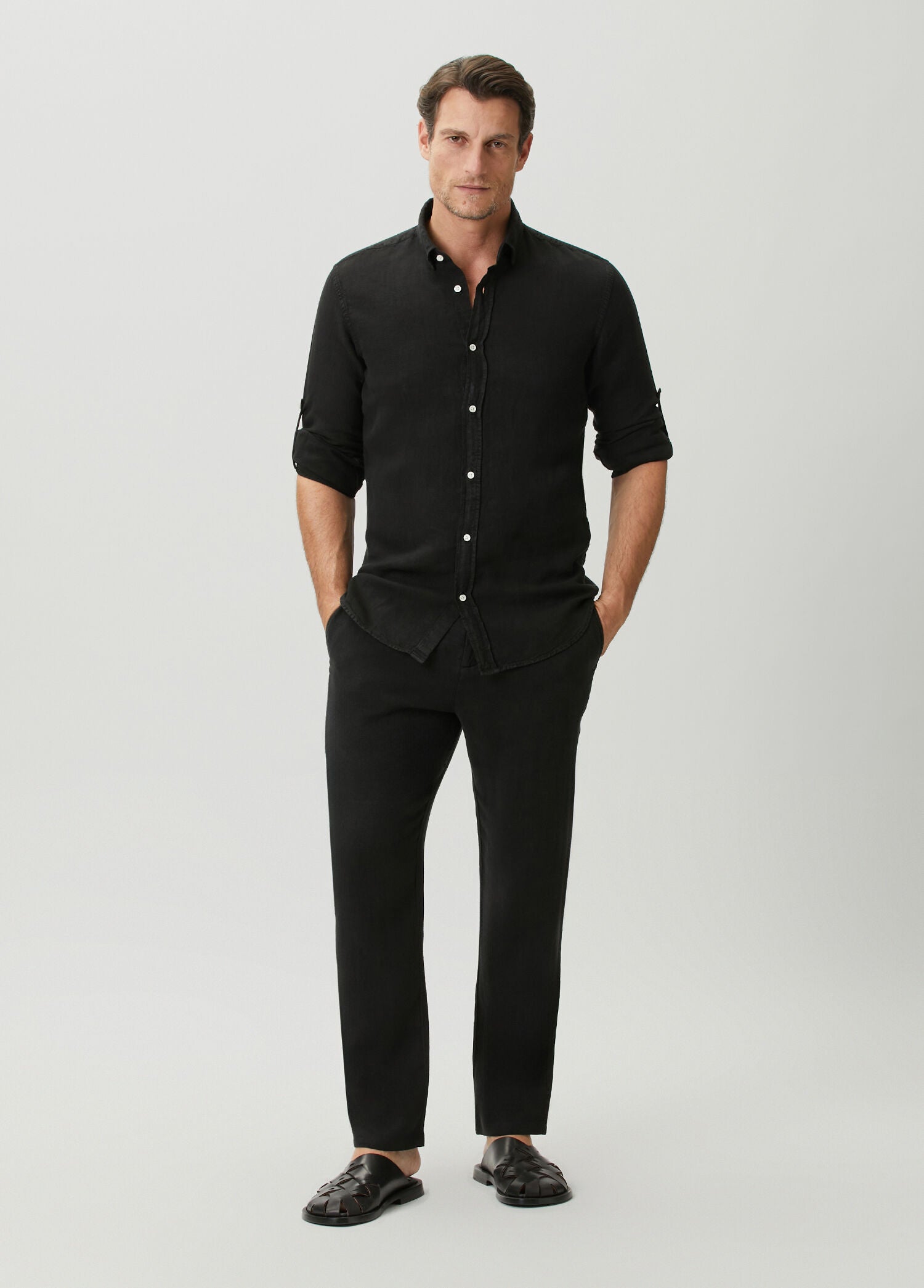 Linen Shirt - Black