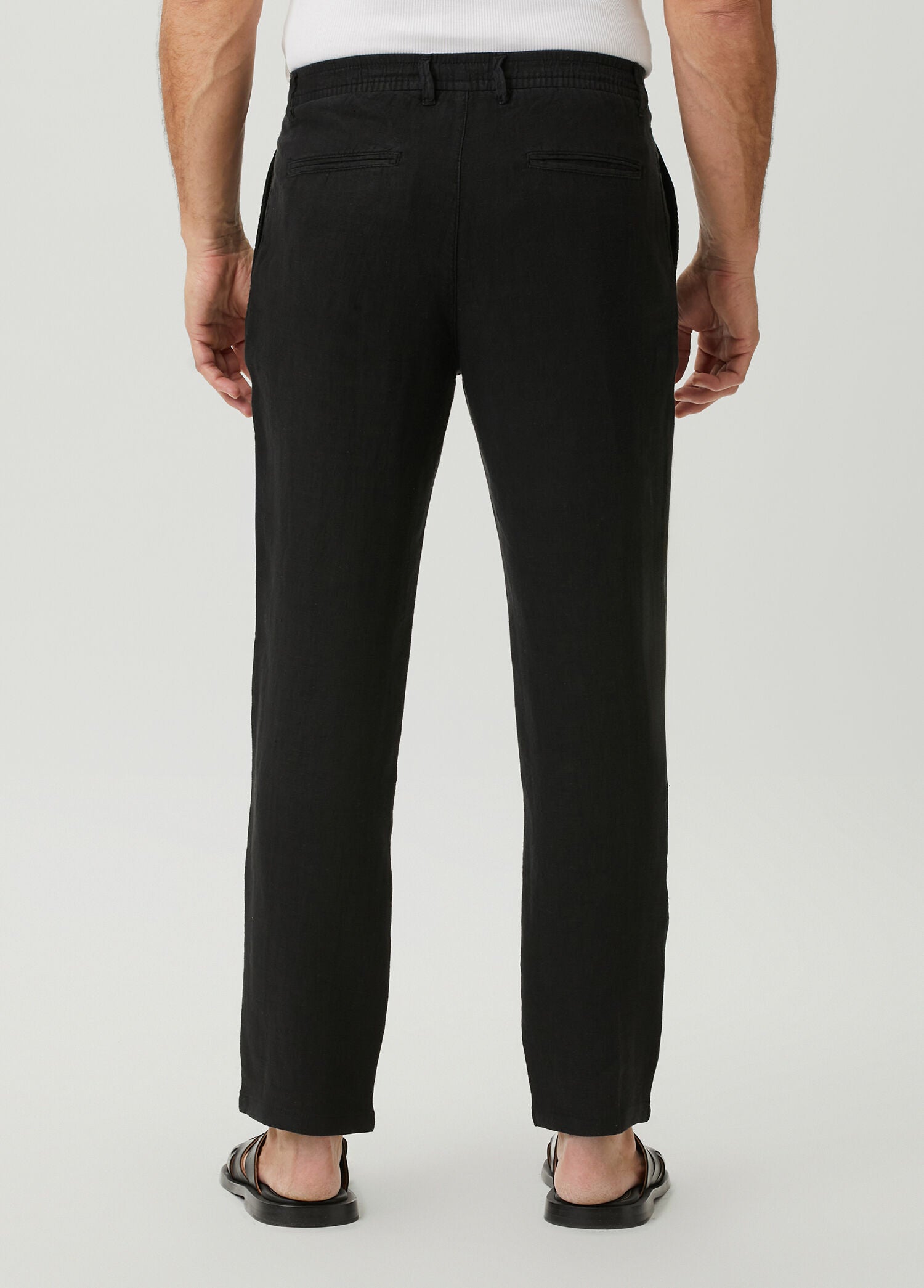 Black Linen Trousers