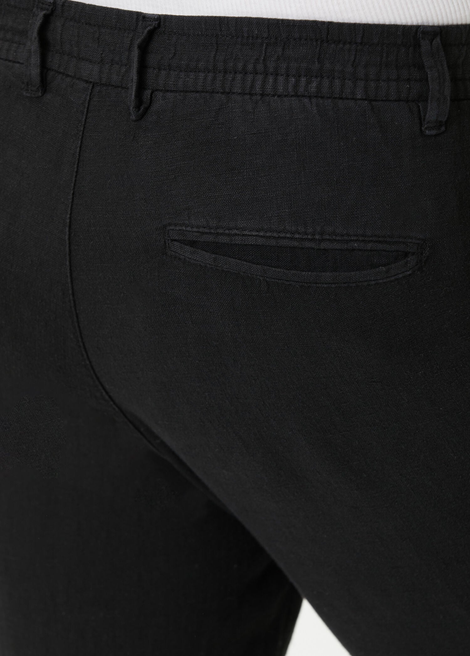 Black Linen Trousers