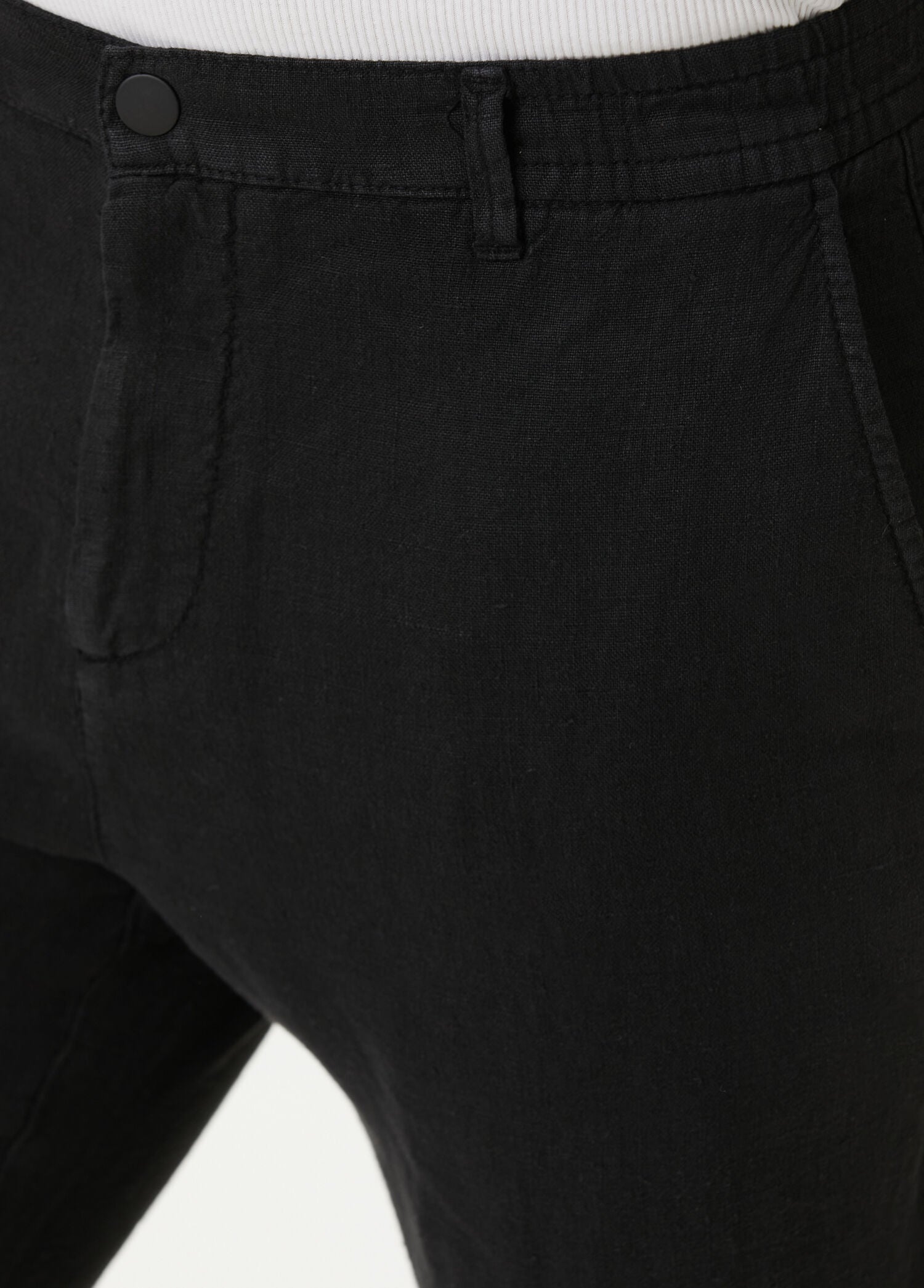Black Linen Trousers