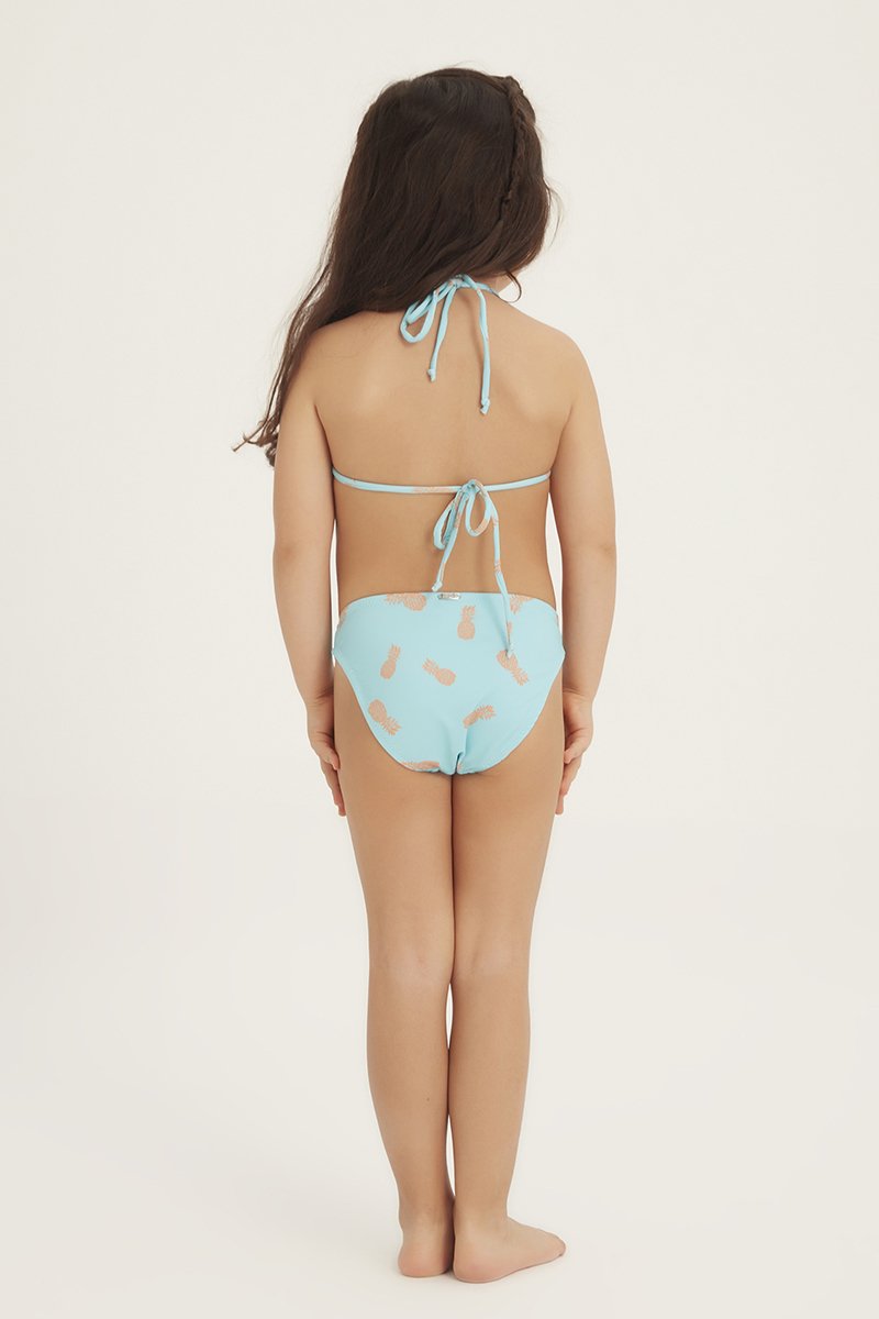 TURQUISE PINEAPPLE - Kız Çocuk Üçgen Bikini - Fiji Beachwear - 3