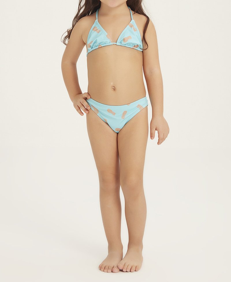 TURQUISE PINEAPPLE - Kız Çocuk Üçgen Bikini - Fiji Beachwear - 2
